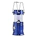 Gright Camping Lantern, Camping Lantern Flashlights,Collapsible Solar Lanterns Rechargeable LED Lantern Camp Lights Table Lamp for Outdoor, Fishing, Blackout (Blue)