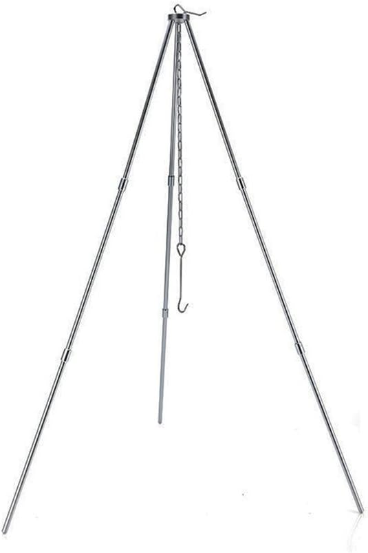 Blackpig Camping Cooking Tripod, Camping Cooking Accessories Picnic Portable Foldable Campfire Tripod with Storage Bag