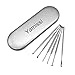 Yamissi Medical Grade Stainless Steel 6pcs, Oily or Soild Ear Wax Removal Kit, Earwax Remover Cleaning Tool, Cleaner Massage Ear-Pick Curette (B Style)