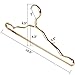 Creation Core Pack of 10 Stylish Aluminum Metal Coat Suit Clothes Hangers(Sliver)