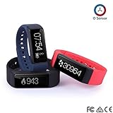 OUMAX FIT T3 Activity and Fitness Tracker (Pack Includes 3 Colored Bands)