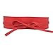 Womtop Womens Belts PU Leather Obi Waist Belt Adjustable Length Waist Strap Cummerbund for Dress (Yellow+Red, Free)