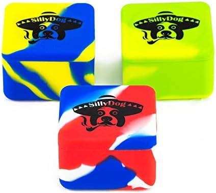 SillyDog 37ml Cube Non-Stick Silicone Container Premium Quality - BPA Free - Oil Container - Wax Container - Easy to Clean - Reusable - High Temperature Resistant