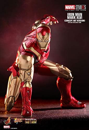 Power Toys Hot Toys MMS489D25 Marvel Studios The First Ten Years Iron Man Mark XLVI Concept Art Version 1/6 TH Scale Collectible Figure Action Figurine Model Kits