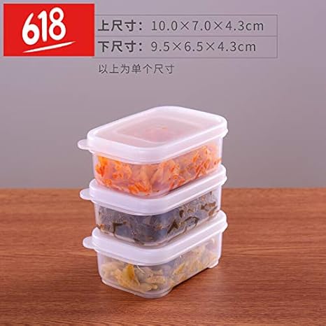 Amazon ランチボックス家庭用ラウンドプラスチックボックス冷蔵庫フルーツ収納ボックス収納ボックスミニ小さなお弁当箱404 弁当箱 オンライン通販