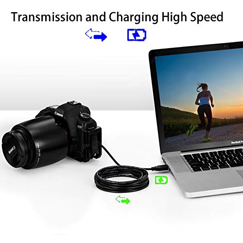 Mini USB Cable 20 Feet,Ruaeoda 20ft USB 2.0 Type A to Mini 5 Pin USB B Cable Male Cord for GoPro Hero 3+, Hero HD, PS3 Controller, Cell Phones, MP3 Players, Dash Cam, Digital Camera, SatNav, PDAs etc