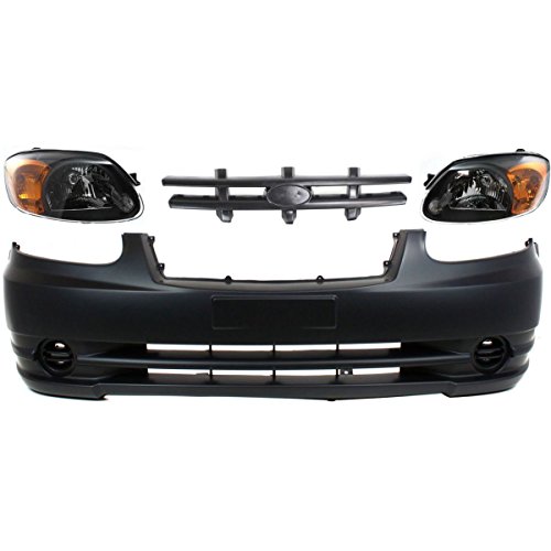 Click Here to See More Images Diften 114-C0283-X01 - New Auto Body Repair Kit Front for Hyundai Accent 2003-2006