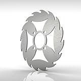 Cross Rear Brake Disc Rotor Stainless fits: 06-13 Yamaha Raptor 700 YFM700R - Ferreus Industries - ROT-104-07-a