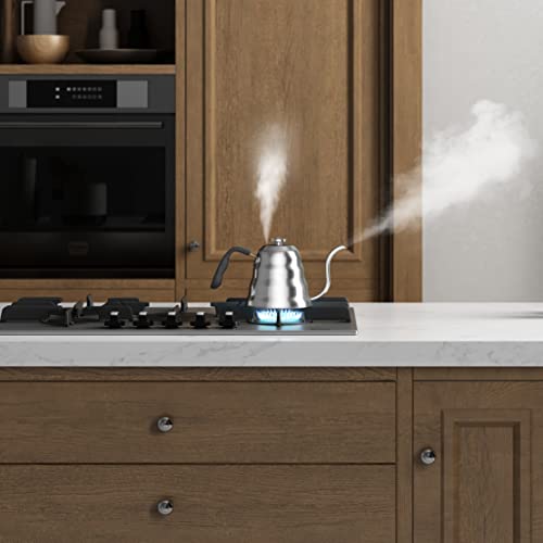 ZOMFLO Gooseneck Kettle Whistle With Thermometer For Coffee and Tea