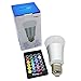 Yangcsl Dimmable Remote Controlled Color Changing A19 5W LED Light Bulb, RGB + Daylihgt White, 40W Incandescent Bulb Equivalent, 16 Color Choice, E26 Medium Screw Base