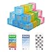 Thornton's Reusable Plastic Ice Cube Assorted Colors 32 Icecubes for Beverage Chilling & Cooling | Fast Freezing Cubes | Keep Your Drink Cold Longer | Chills Without Diluting | Quick & Easy to Use