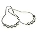 Bcurb Curtain Rings Stainless Steel Heavy Duty Roller Shower Curtain Rings Hooks Set of 12 (Chrome)