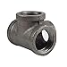 Gimiton 4 Pack 4 Way Pipe Fitting Malleable Iron DN25 1