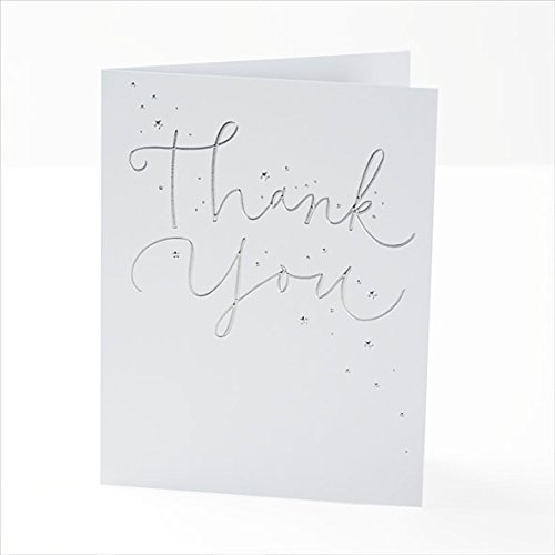 Foiled Finish Thank You Cards Pack of 10