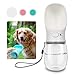 Dog Water Bottle for Walking, Dispenser Pet Portable Dogs Cats 12OZ 19OZ Travel Drink Bottle Bowls BPA Freee,Leak Proof,Food Grade (12oz (12oz), Elegant White)