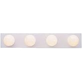 Westinghouse Lighting 6659500 Traditional Four-Light Indoor Vanity Light Fixture, White Finish