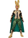 Avengers Assemble Loki Deluxe Costume, Child's Large