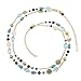 Bocar Long Necklaces for Women Trendy, Boho Layered Crystal Beaded Collar Necklaces for Women, Fashion Statement Necklaces Jewelry (NK-10084-Blue)