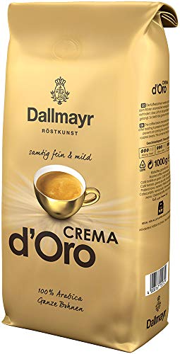 Dallmayr Kaffee Crema d'Oro mild und fein Kaffeebohnen, 1er Pack (1 x 1000 g Beutel) – Bild 4