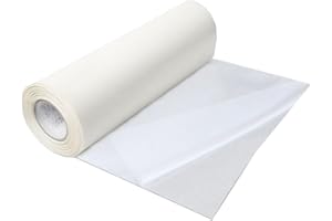 Aisetmoon 12in x 15Yd Hot Melt Adhesive Film, Iron on Adhesive Patch Heavy Weight Double-Sided Heat Melt Tape for Backing Eas