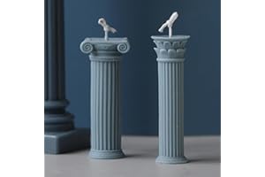 1 Pcs 3D Roman Column Candle Silicone Mould Aromatherapy Candle Plaster Mould Silicone Candle Molds Wax Candle Mold Home Deco