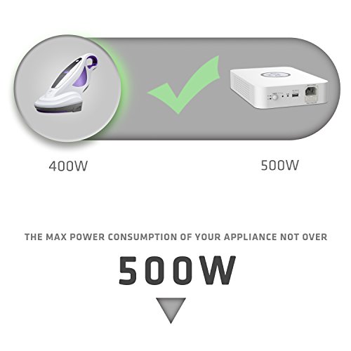 UMI 110V to 220V Step Up Voltage Converter 500Watts (LX-500) with wireless charging and USB port For China and Euro Appliances