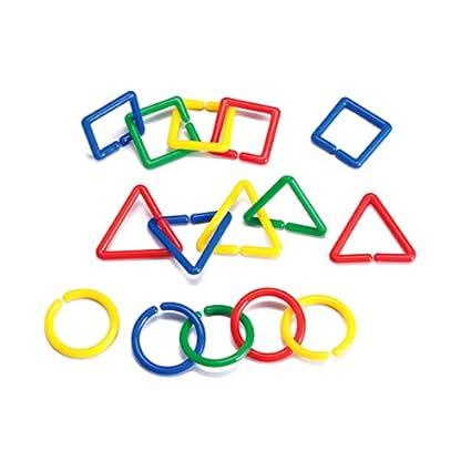 Sona Edons Creatiivity Shapes Links Making Toys for Kids - Set of 500 Pcs & 10 Mats