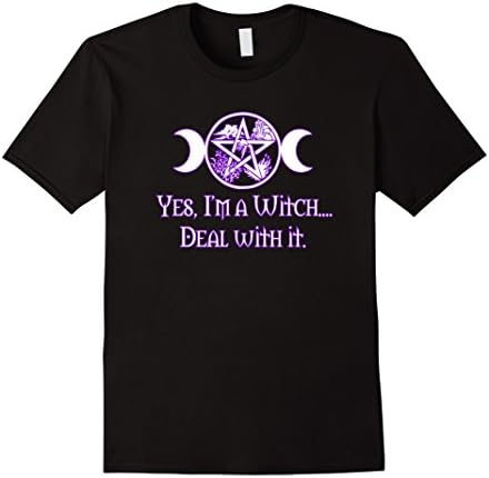 Men's Yes, I'm a Witch T-Shirt for Witches, Wiccans and Pagans 2XL Black