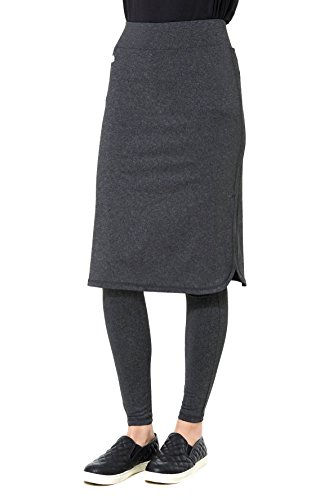 yoga pants with attached skirt
