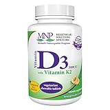 Michael's Naturopathic Progams Vitamin D3 5000 IU with Vitamin K2 Tablets, 90 Count