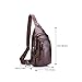 CHARMINER Sling Bag, Leather Chest Bag Crossbody Shoulder Business Backpack Outdoor