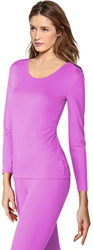 Women's Microfiber Fleece Thermal Underwear Long Johns Set AZ 2000 Purple S