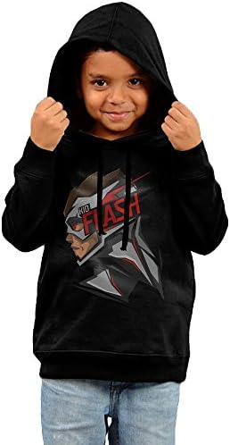 Fictional Superhero Kid Flash Wally West Children's Pullover Hood Fleece Crew Sweatshirt 3 Toddler