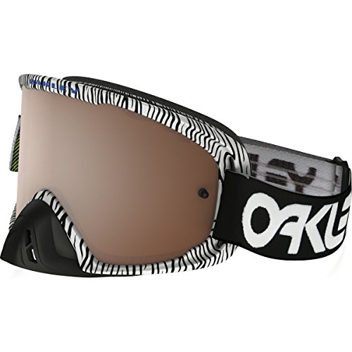 Oakley O2 MX FP Men's Dirt MotoX Motorcycle Goggles Eyewear - White Bengal/Black Iridium+Clear / One Size Fits All