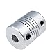 Aideepen 10pcs 6.35 x 8mm CNC Motor Jaw Shaft Coupler 6.35mm to 8mm Aluminum Flexible Coupling Gadgets Connector OD 19x25mm