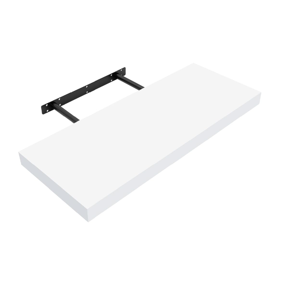 Anika Floating Shelf / 3 Separate Sizes & 4 Colour Options / 3.8cm Thick Hollowboard/Bedroom/Kitchen/Living Room/Office (White, 60cm) — image 1