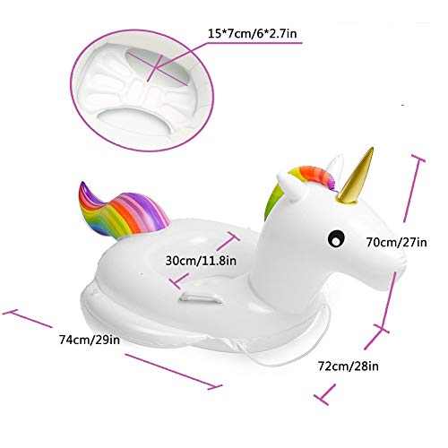 Baby Pool Float Unicorn Toddlers Floaties Infant Inflatable Swimming Ring