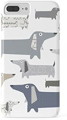 Roses Garden Phone Case Protectivedesign Cell Case Weiner Dog Pattern Slim Case for iPhone 7 Plus