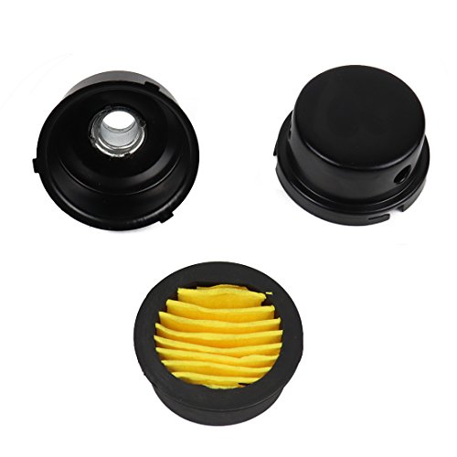 BBT Air Compressor Intake Filter, 2 Pcs 20mm Thread Metal oil-less Air Compressor Air Filter Silencer Noise Muffler (1/2"PT 20mm)