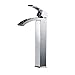 Greenspring Vessel Sink Bathroom Faucet Chrome Single Hole Single Handle Waterfall Spout Modern Lavatory Commercial Bath Vanity Bowl Faucets Tall Body Supply Line