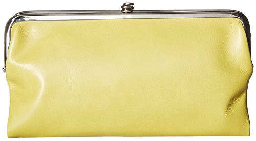 HOBO Lauren Clutch Wallet - Soft Leather Construction with Kiss Lock Closure, Interior Zipper Pocket, and Card Slots