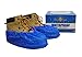 ShuBee Waterproof Shoe Covers Slip-Resistant Disposable for Construction, Indoor Carpet Floor Protection - Light Blue (40 Pair)