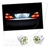 TGP T10 White 6 LED SMD License Plate Wedge Light Bulbs Pair 1999-2012 Chevrolet Silverado
