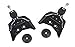 Rottefella Norse 75 Black/Silver Touring & Competition Ski Bindings with Hardware and Backplates