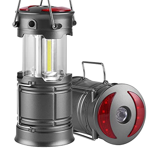 Lichamp 2 Pack LED Camping Lanterns, Battery Powered Lantern Flashlight