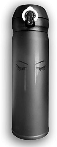 Beauty Eyelash Vacuum Insulated Stainless Steel Portable Cycling Mug 500 ML