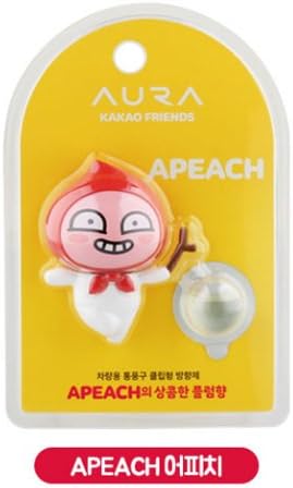 Kakao Friends Car Air Fresheners Season 2 Figure Type (2ml)１EA (APEACH)