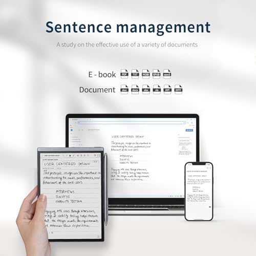 iFLYTEK AINOTE Air 2 – E Ink Writing Tablet 8.2" with Stylus, AI Voice-to-Text Notebook, 17-Language Transcription & 12-Language Translation, LLM Meeting Recorder, Cloud Digital Notepad