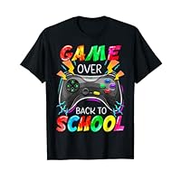 Boys Game Over Back To School First Day Of School Player T-Shirt