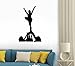 Wallmonkeys Cheerleaders Silhouette Wall Decal Peel and Stick Graphic (12 in H x 8 in W) WM338251